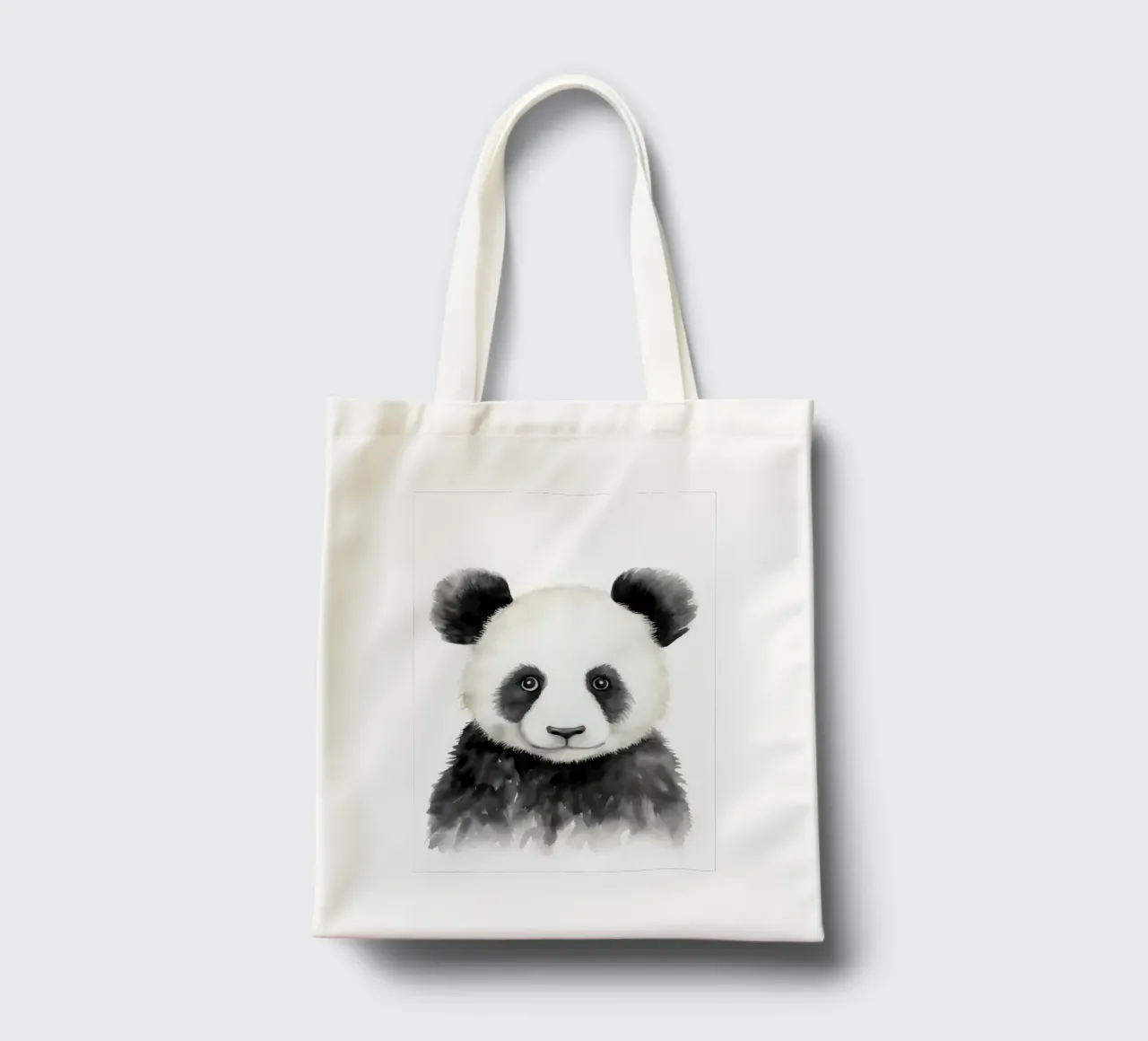 Panda borsa in juta da Olga Wildrose