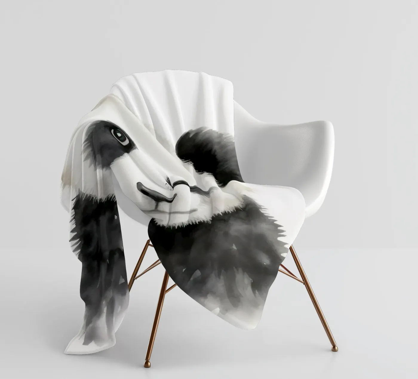 Panda plaid polaire de IamHomeStudio