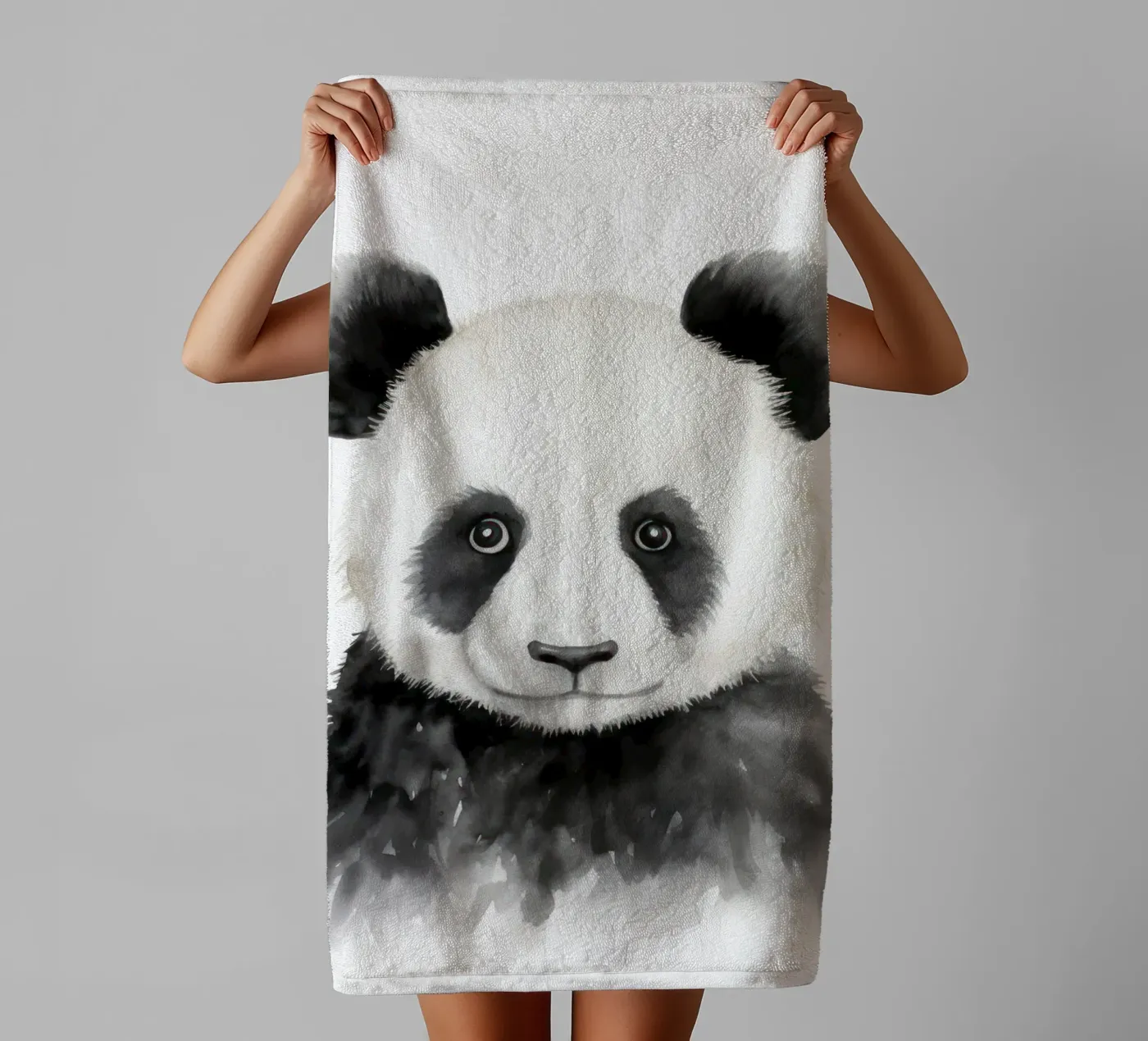 Panda towel by IamHomeStudio
