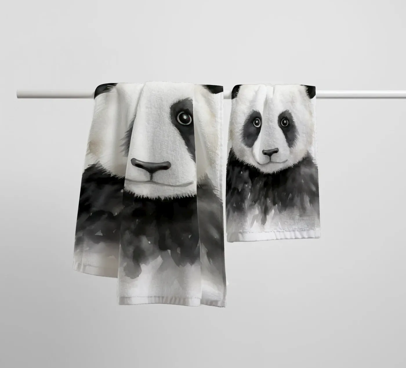 Panda towel by IamHomeStudio