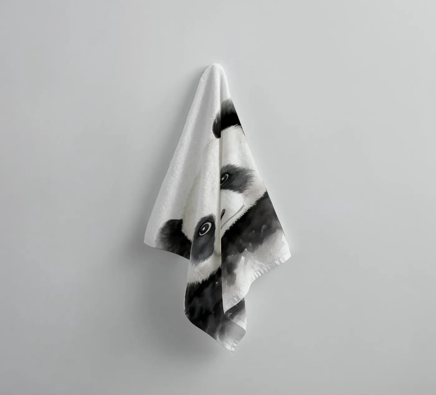 Panda towel by IamHomeStudio
