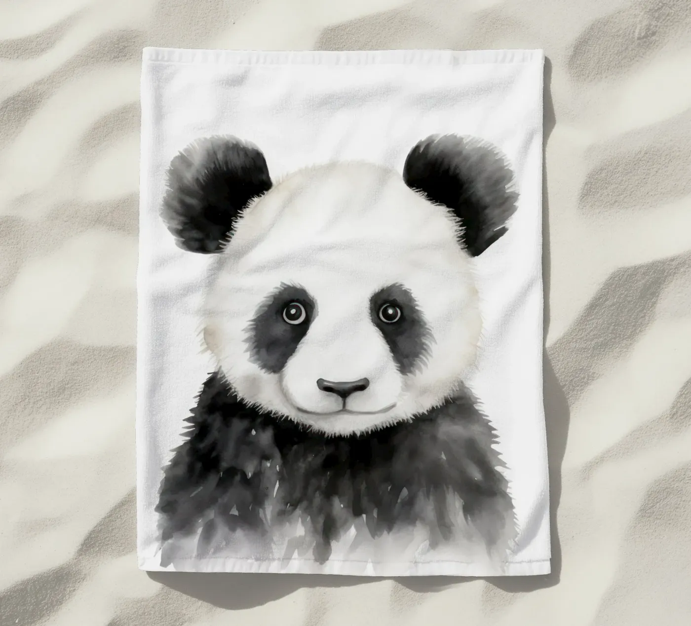 Panda beach towel by IamHomeStudio