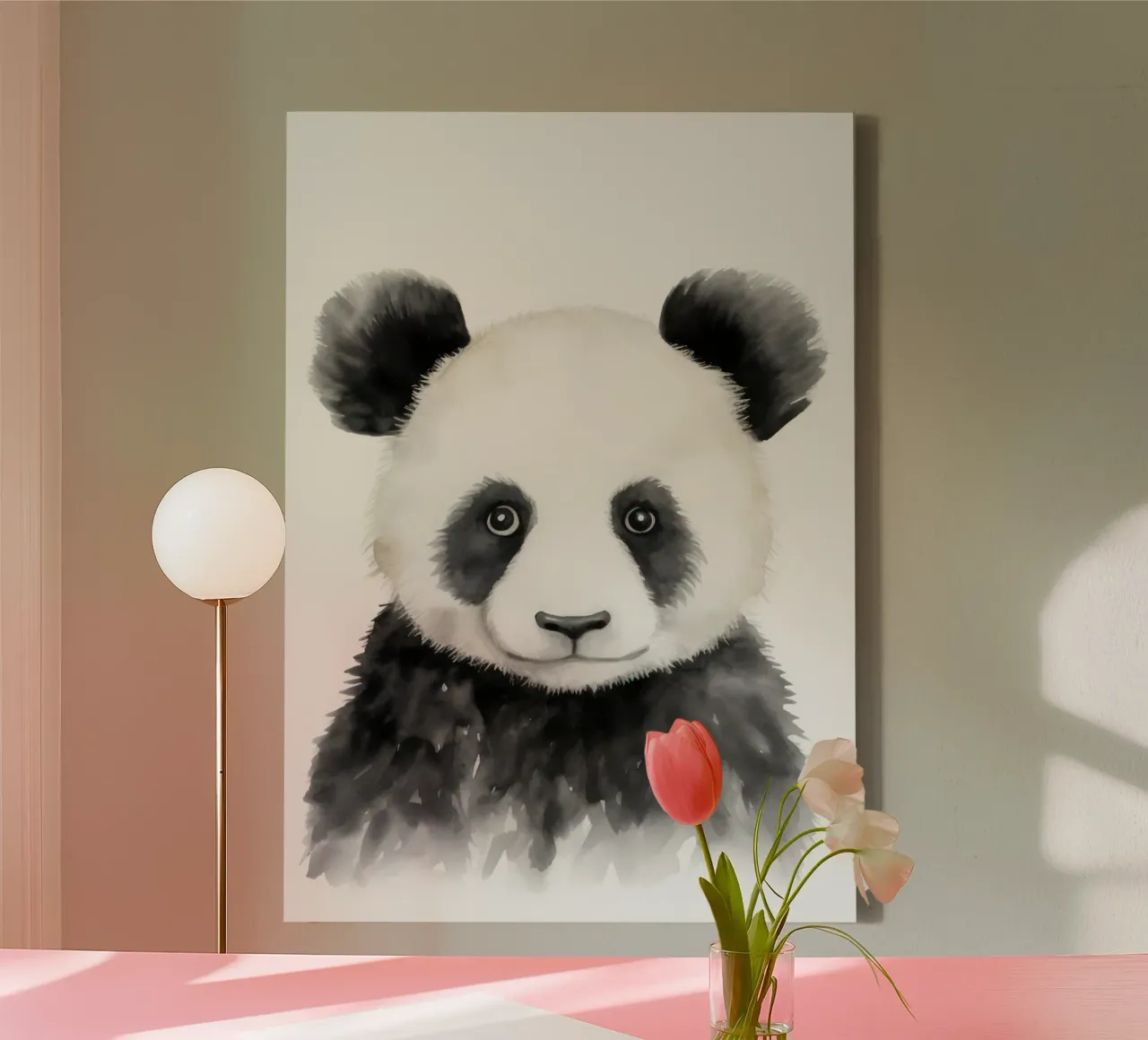 Panda canvas by IamHomeStudio