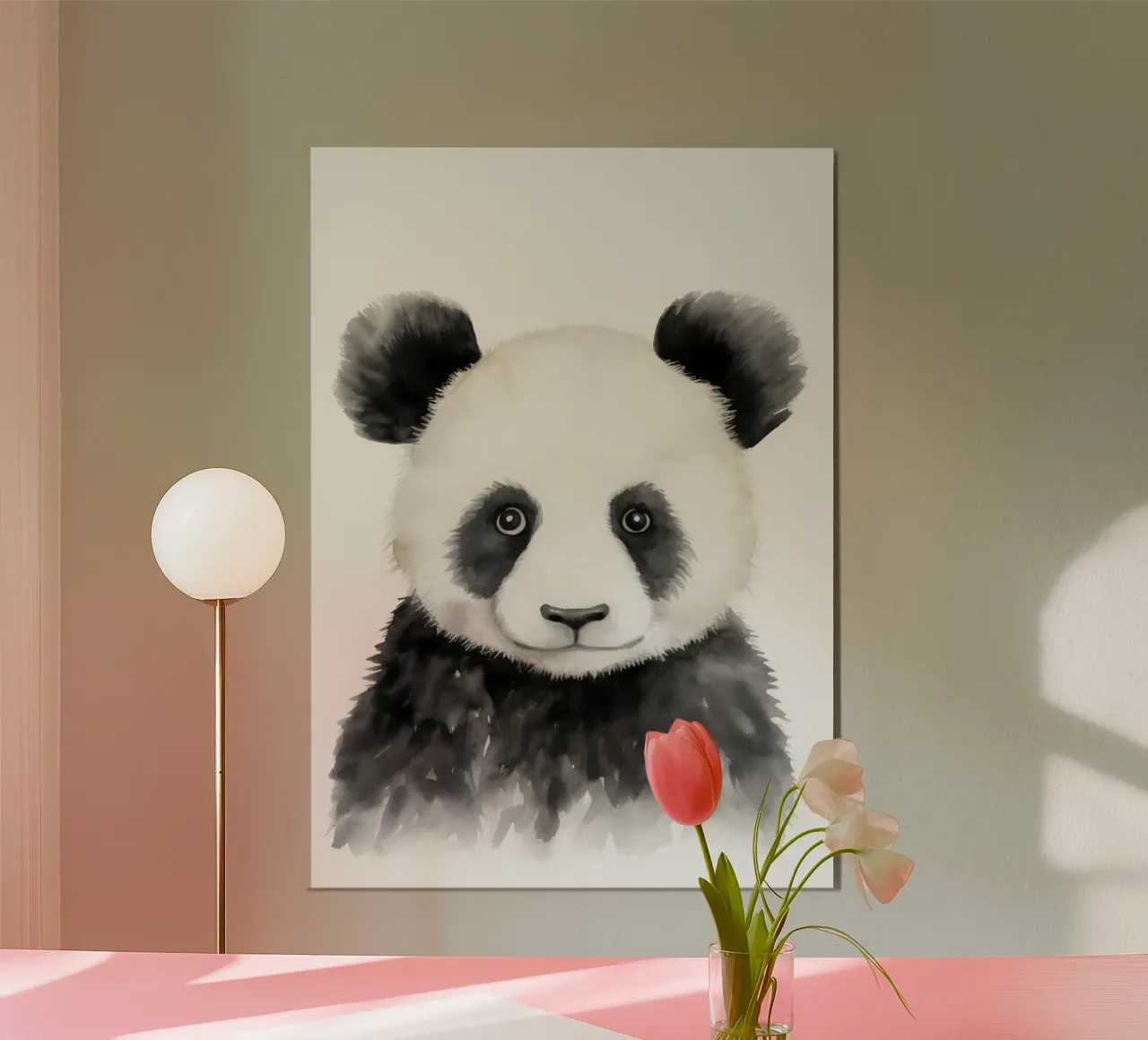 Panda carta hahnemühle da Olga Wildrose