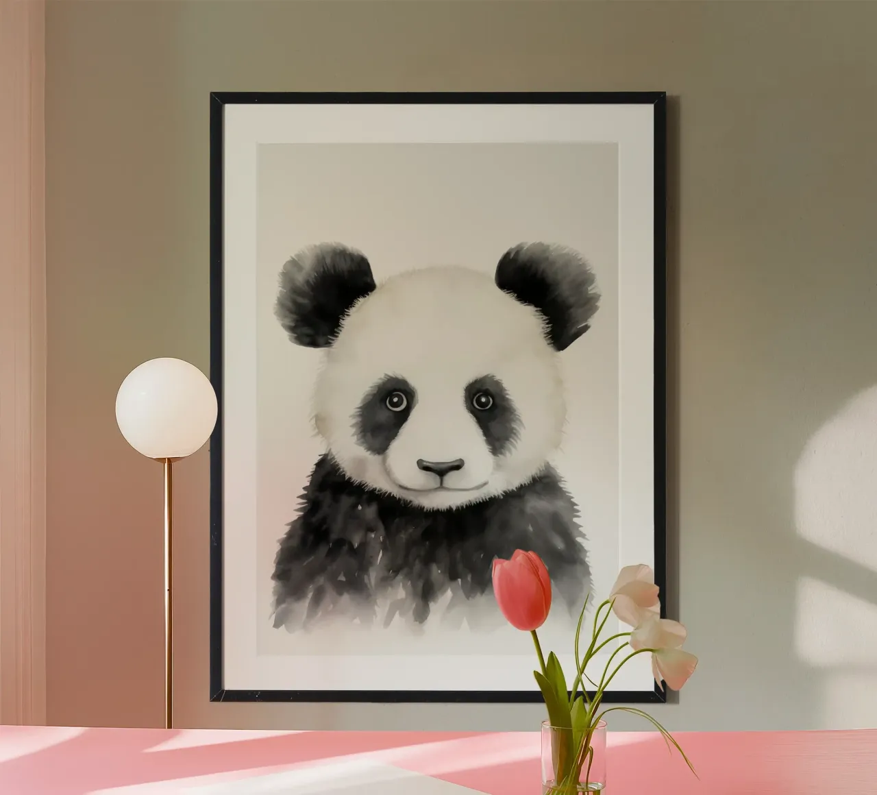 Panda carta hahnemühle da Olga Wildrose