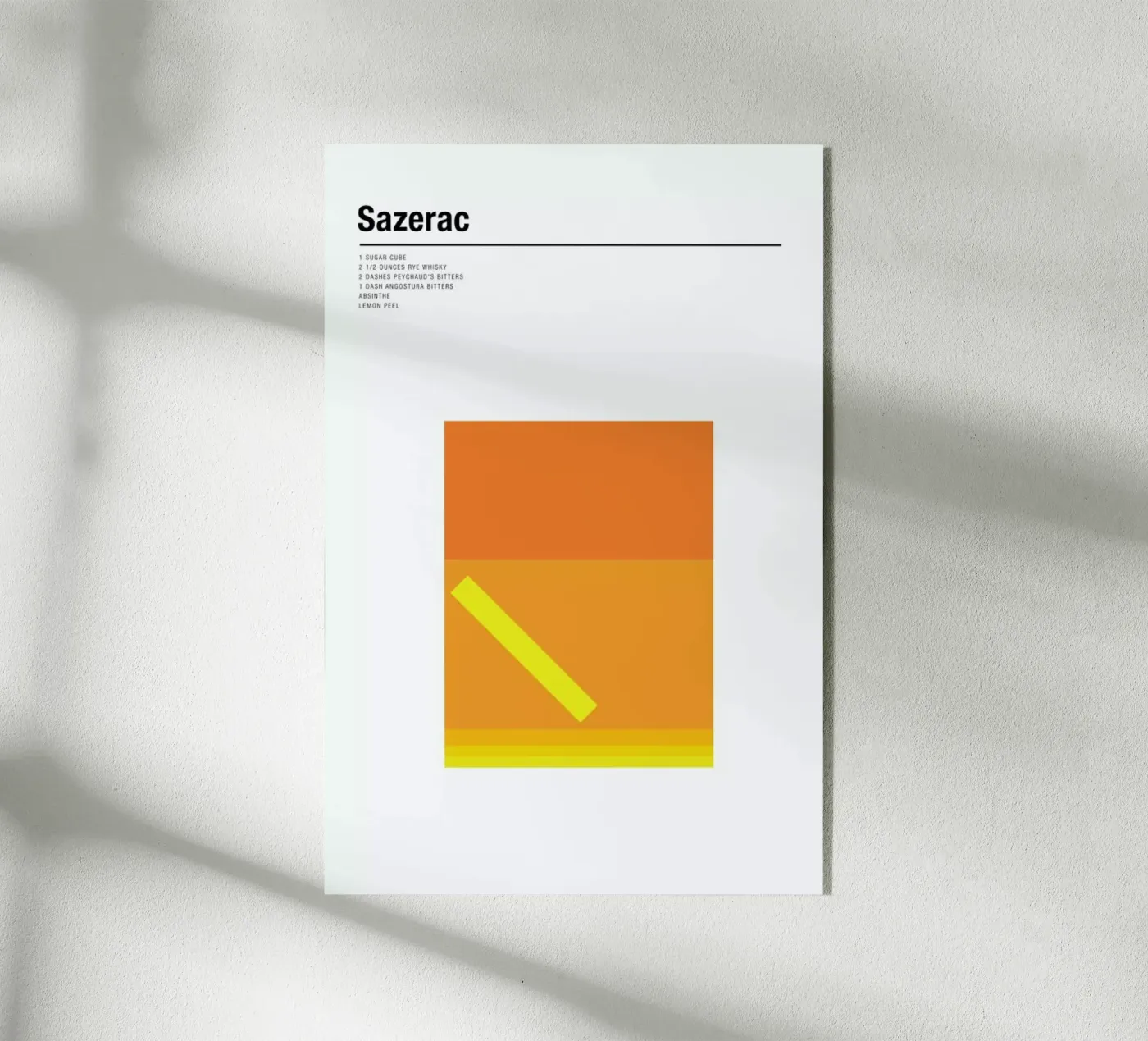 Sazerac plexiglas de Nick Barclay