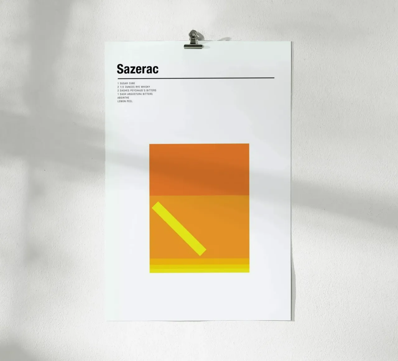 Sazerac poster da Nick Barclay