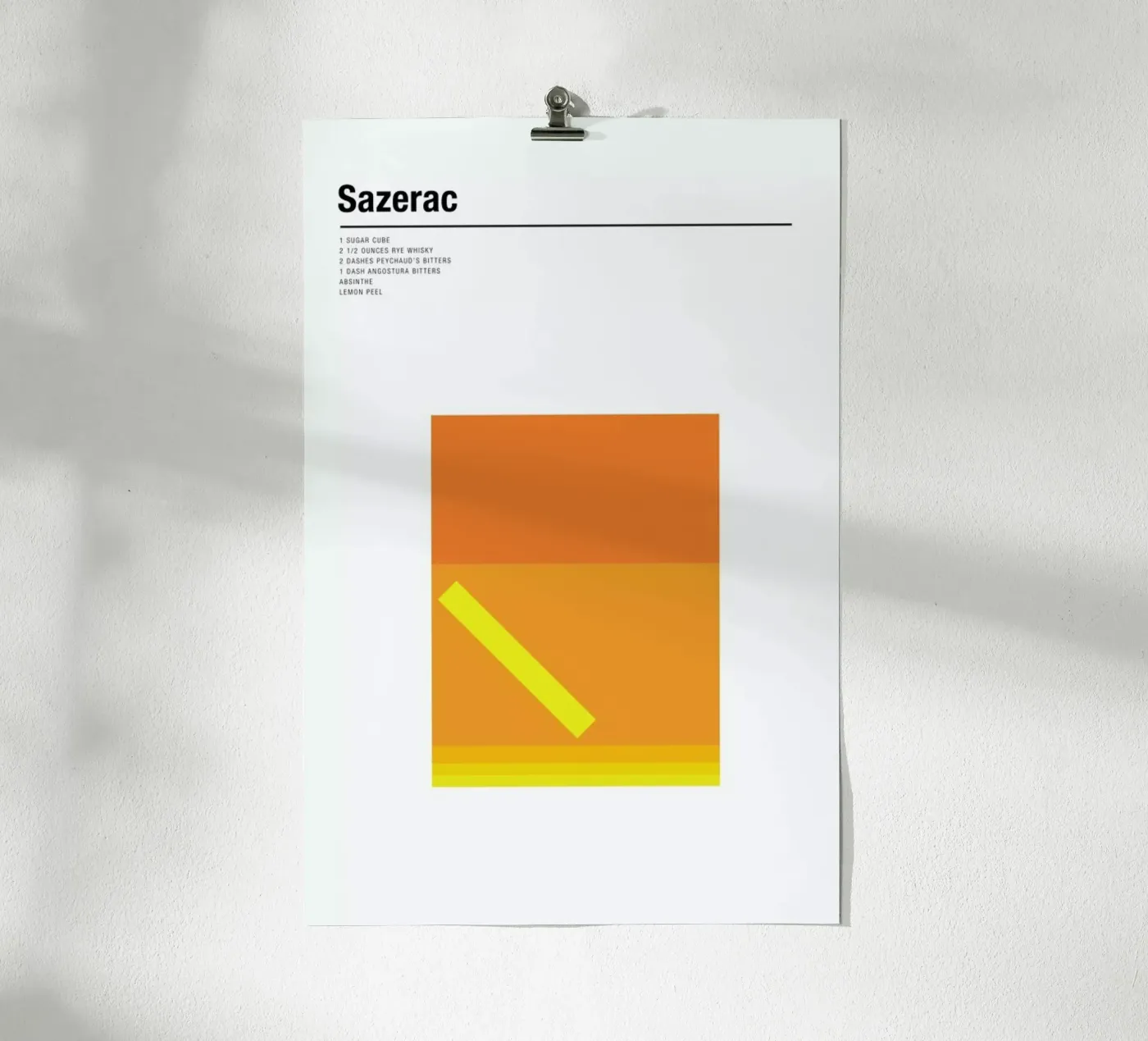 Sazerac Poster von Nick Barclay