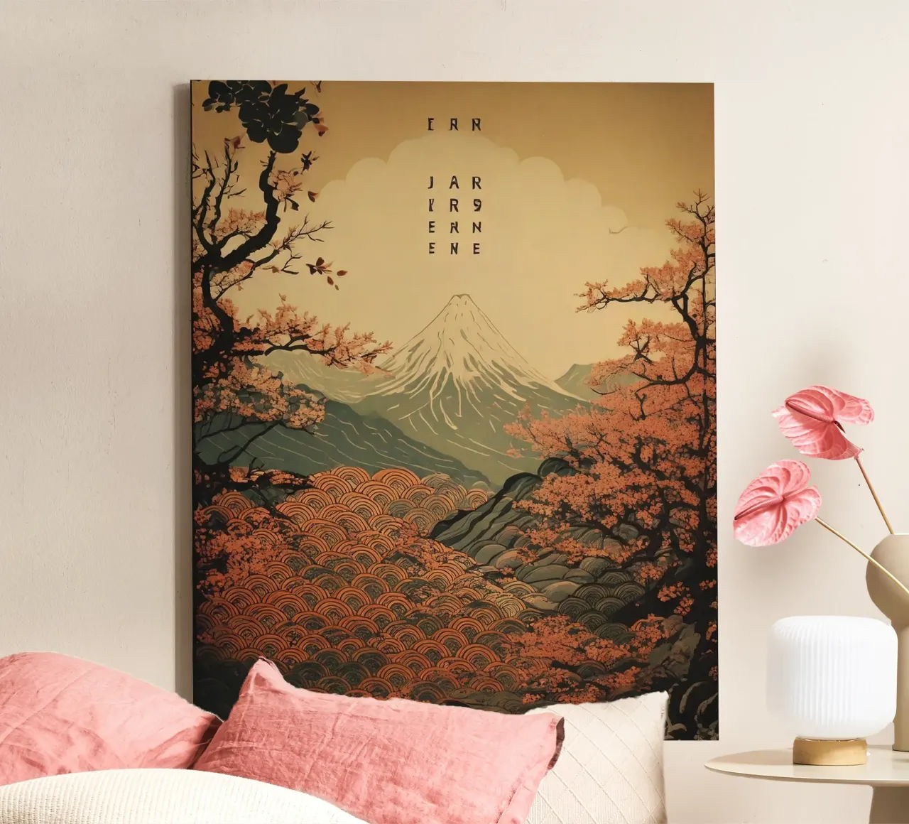 Montagne sacrée canvas with Floater frame by tylerstudio