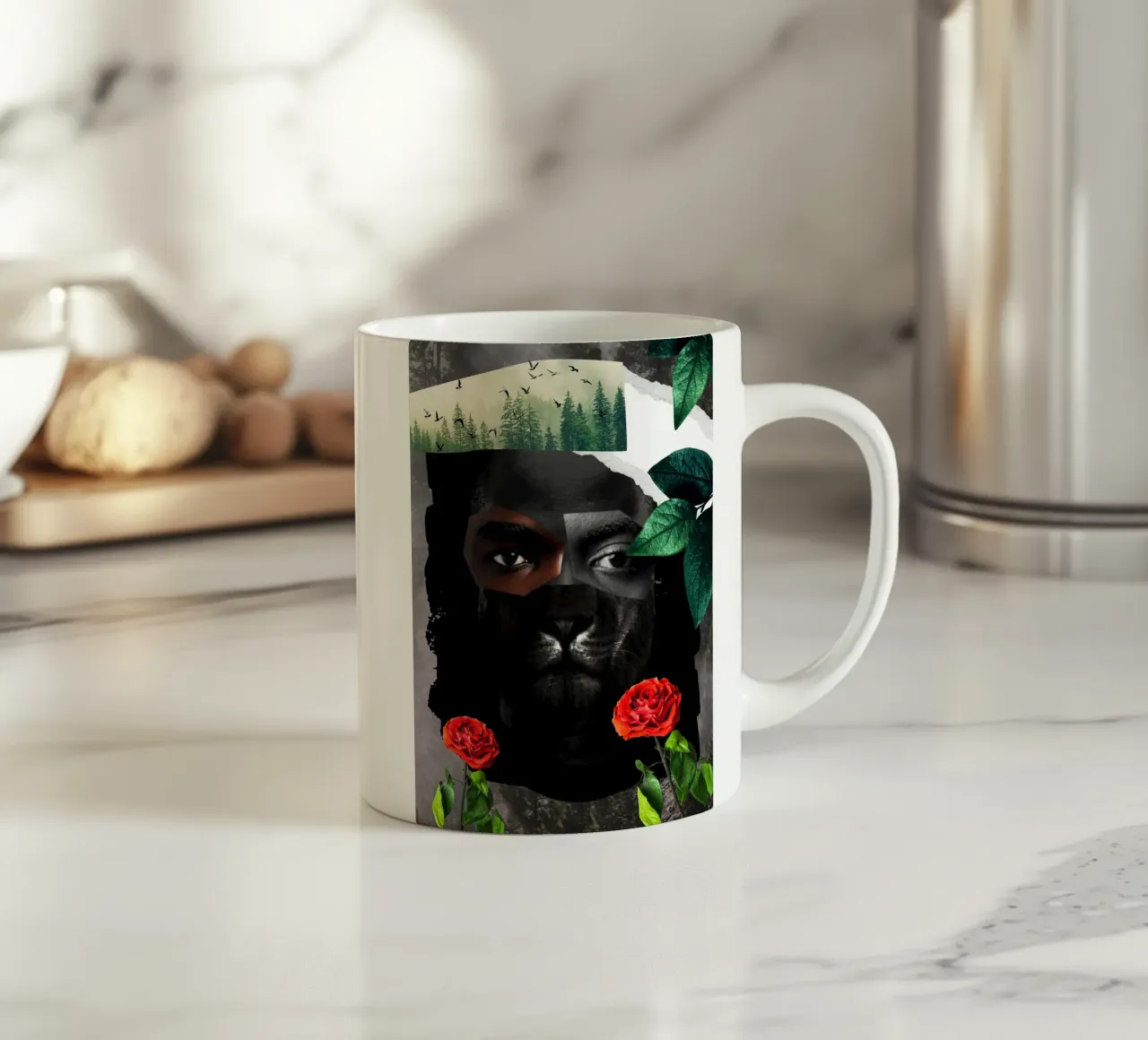 Afro Eternity tazza in ceramica da Mathudace Créas