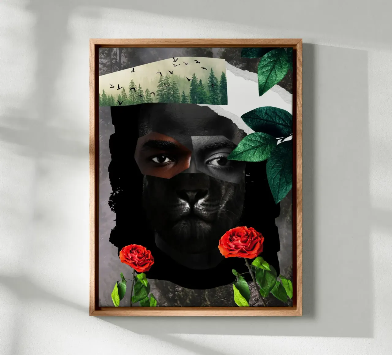 Afro Eternity canvas met Baklijst van Mathudace Créas