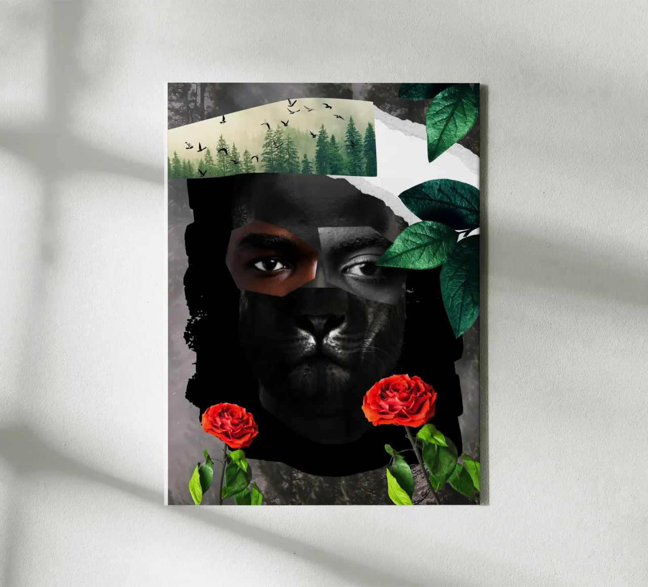 Afro Eternity canvas met Baklijst van Mathudace Créas