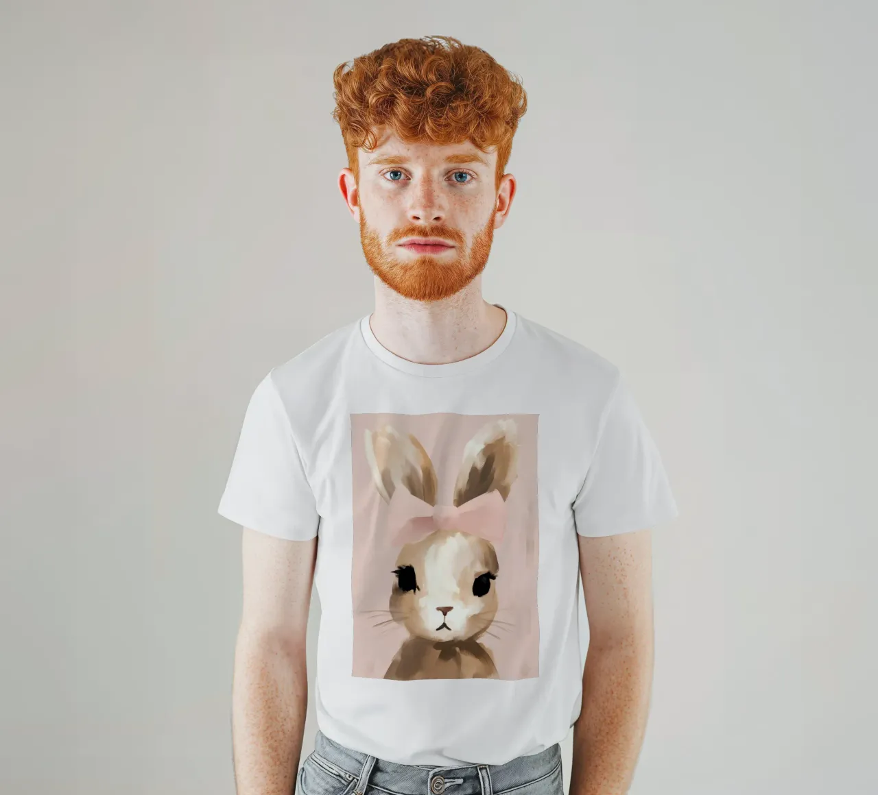 Baby girl bunny t-shirt by IamHomeStudio