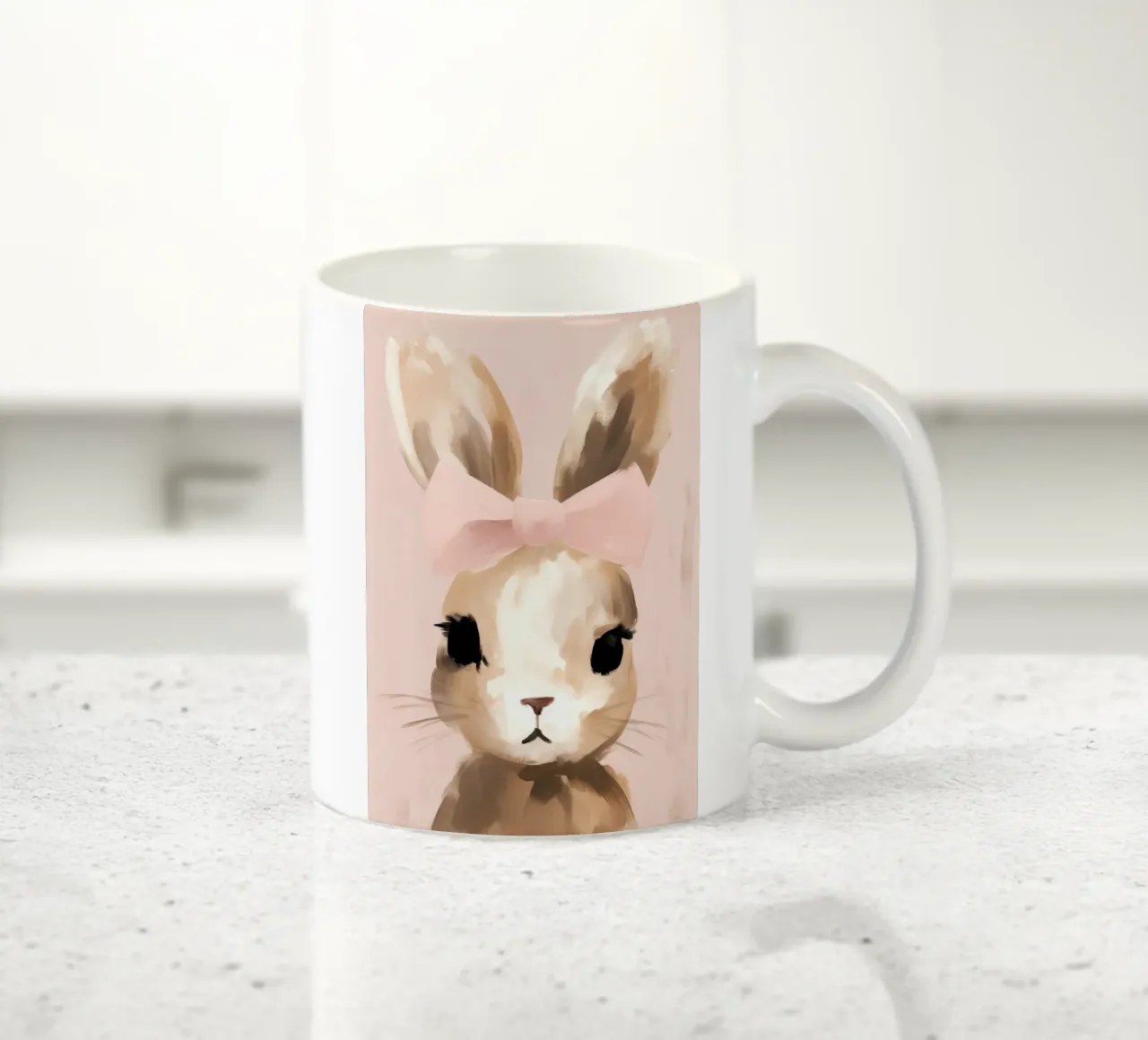 Coniglietto per bambina tazza in ceramica da IamHomeStudio
