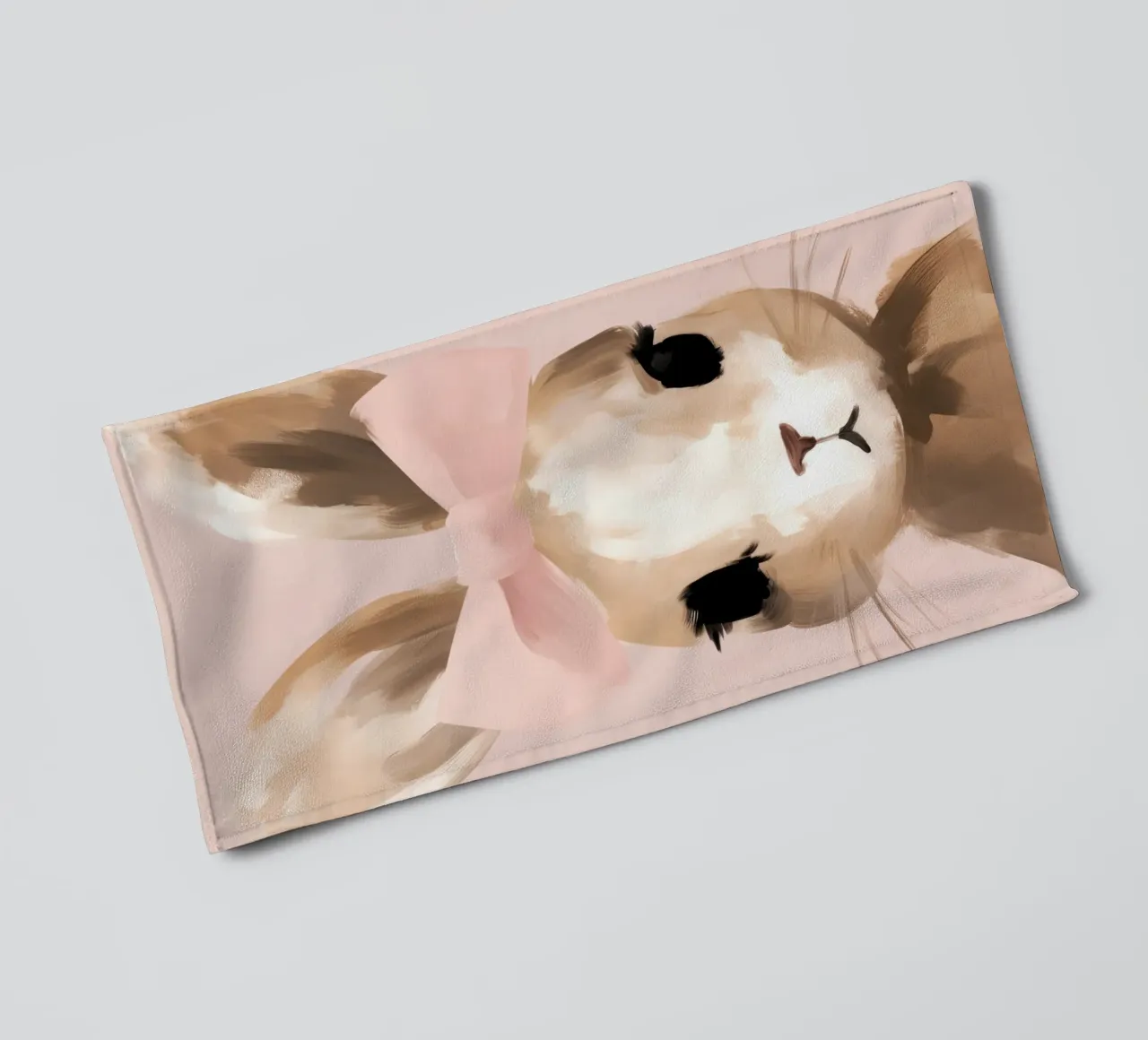 Lapin bébé fille serviette de bain de IamHomeStudio