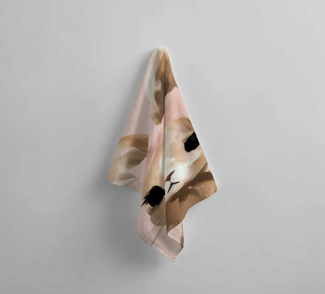 Lapin bébé fille serviette de bain de IamHomeStudio