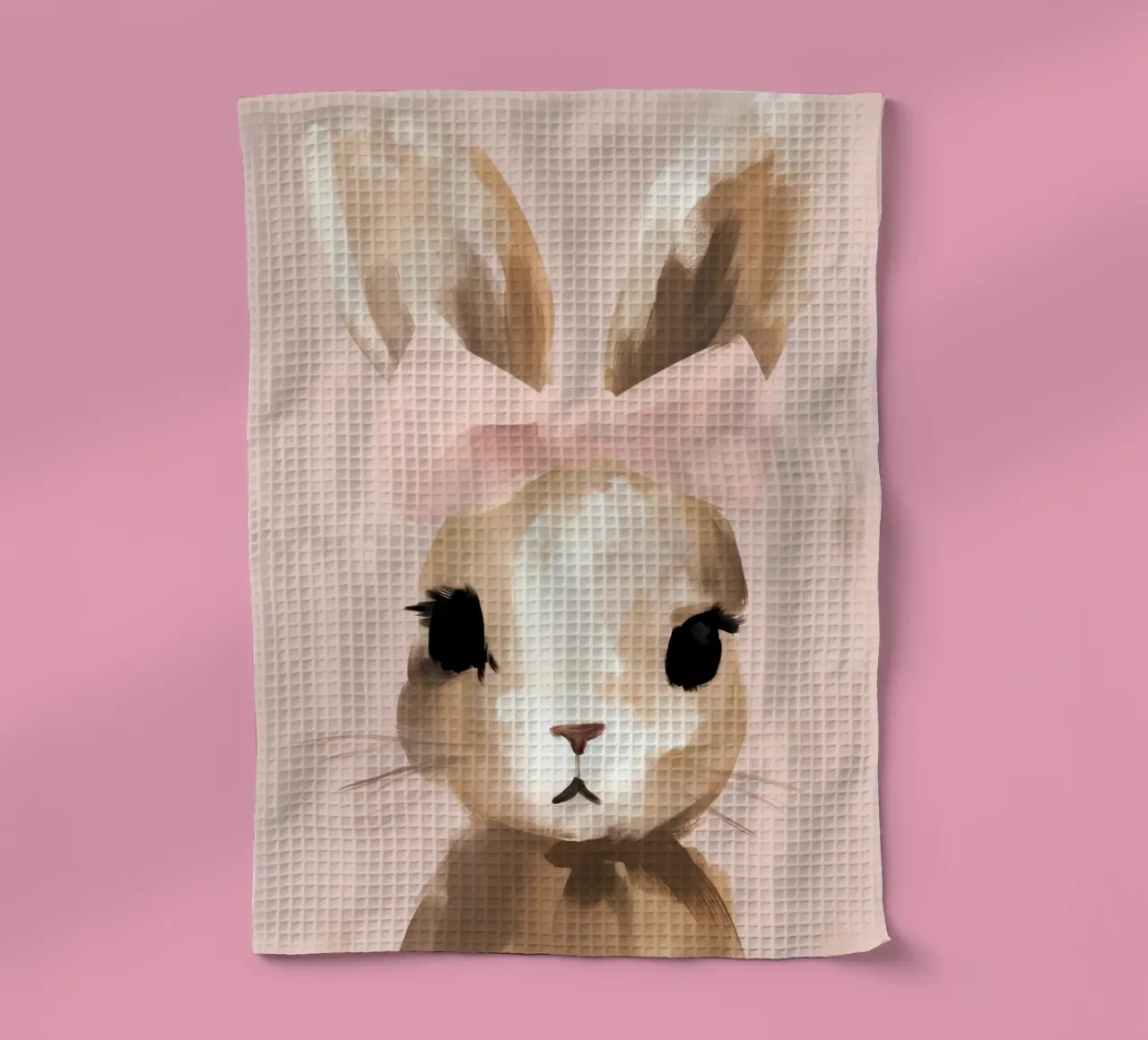 Lapin bébé fille torchon de IamHomeStudio