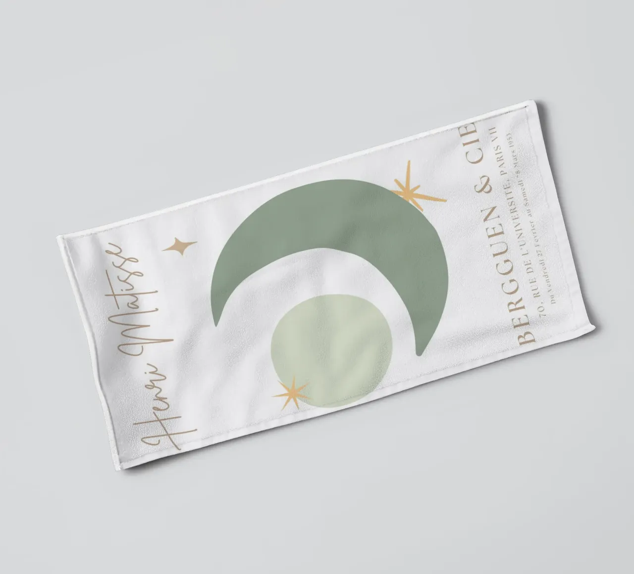 Sage Green Henri Matisse Abstract Print Handtuch von pdigitalprints