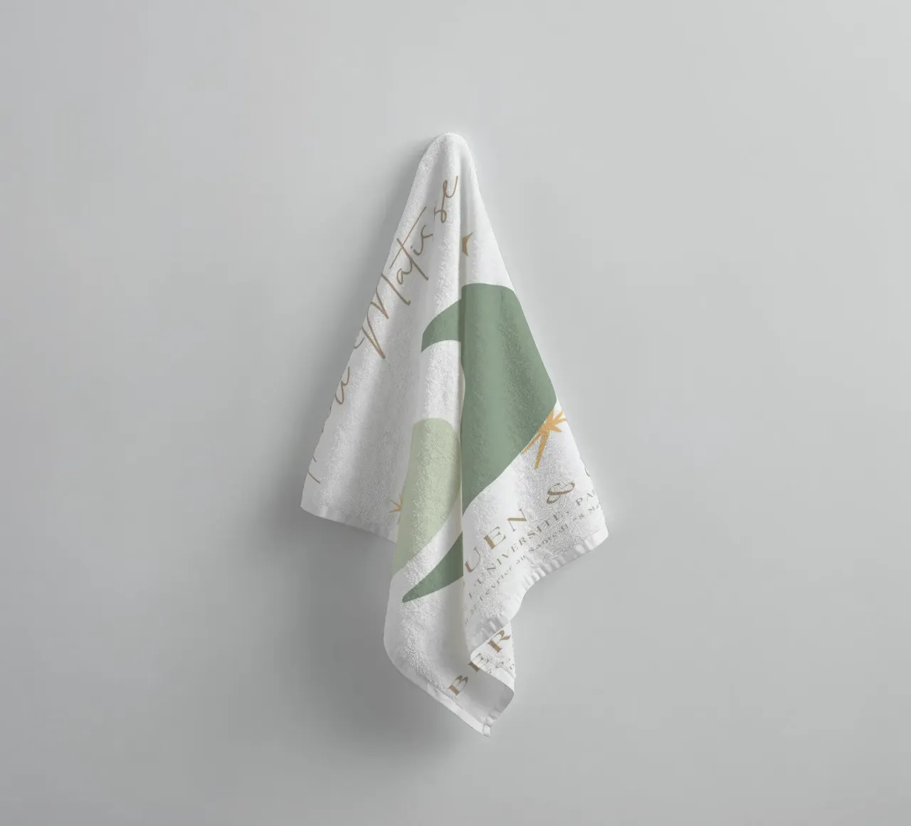 Sage Green Henri Matisse Abstract Print Handtuch von pdigitalprints