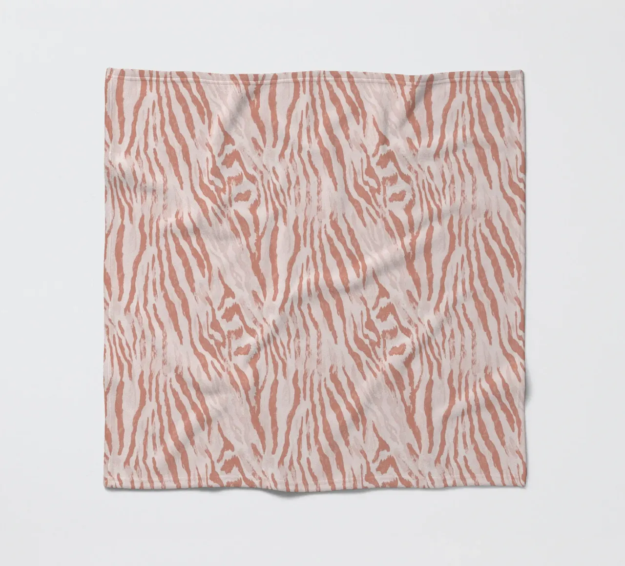 Zebra Tigre Stampa Animale In Rosa Tan Arancione Boho Chic Y2K coperta in pile da Gentle Echoes Art