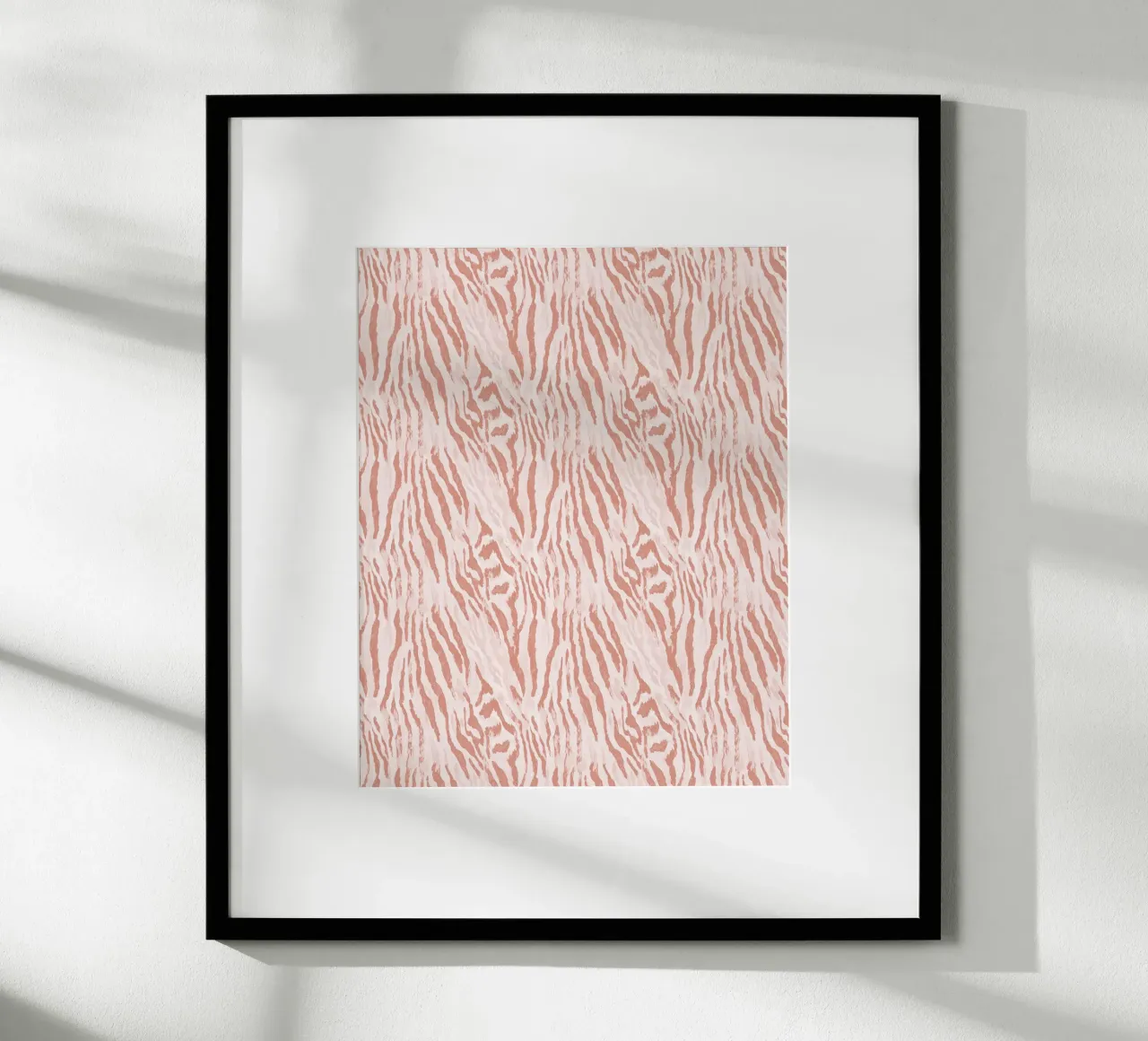 Zebra Tigre Stampa Animale In Rosa Tan Arancione Boho Chic Y2K carta hahnemühle da Gentle Echoes Art