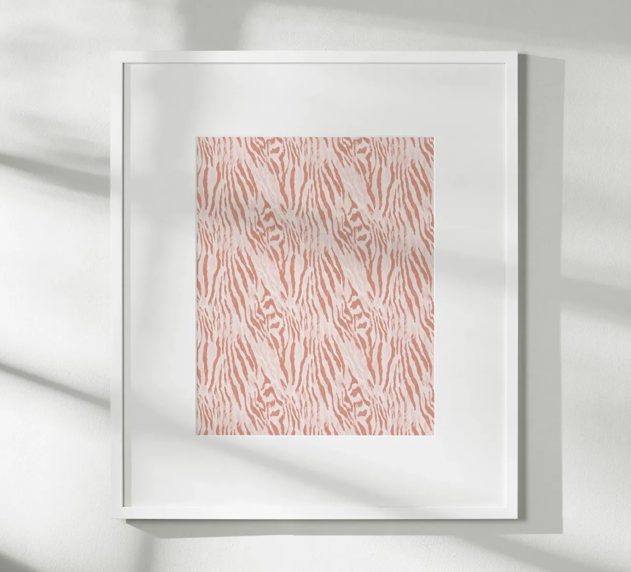 Zebra Tigre Stampa Animale In Rosa Tan Arancione Boho Chic Y2K carta hahnemühle da Gentle Echoes Art
