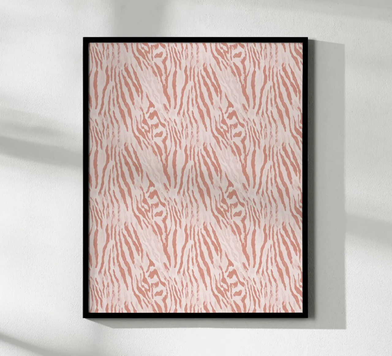 Zebra Tigre Stampa Animale In Rosa Tan Arancione Boho Chic Y2K carta hahnemühle da Gentle Echoes Art