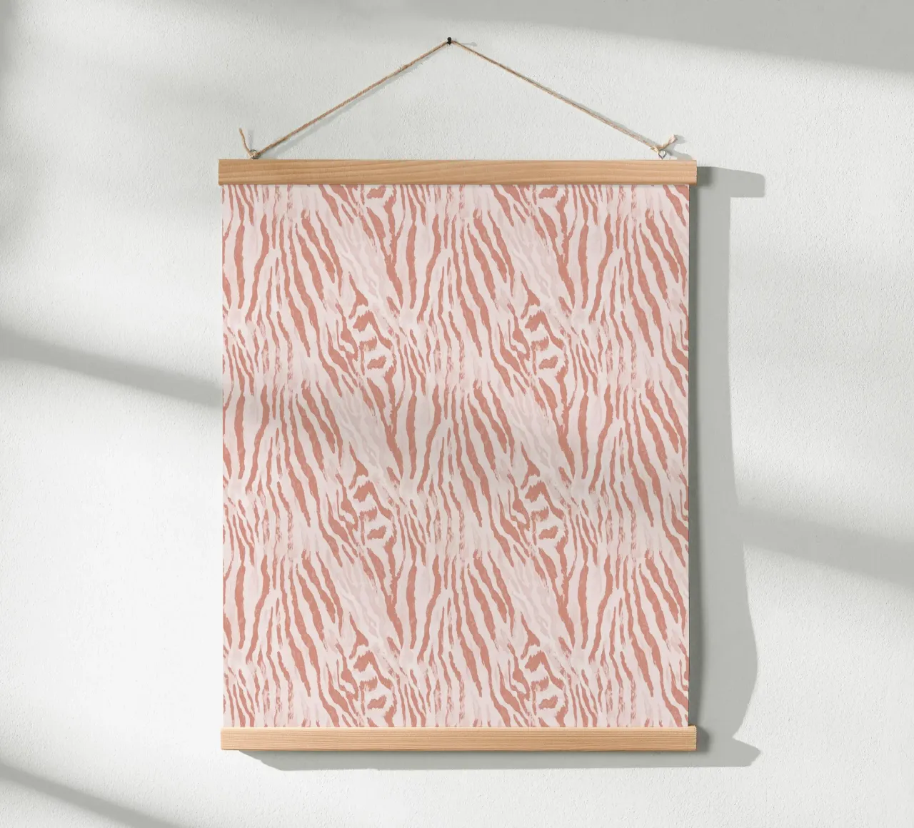 Zebra Tigre Stampa Animale In Rosa Tan Arancione Boho Chic Y2K carta hahnemühle da Gentle Echoes Art