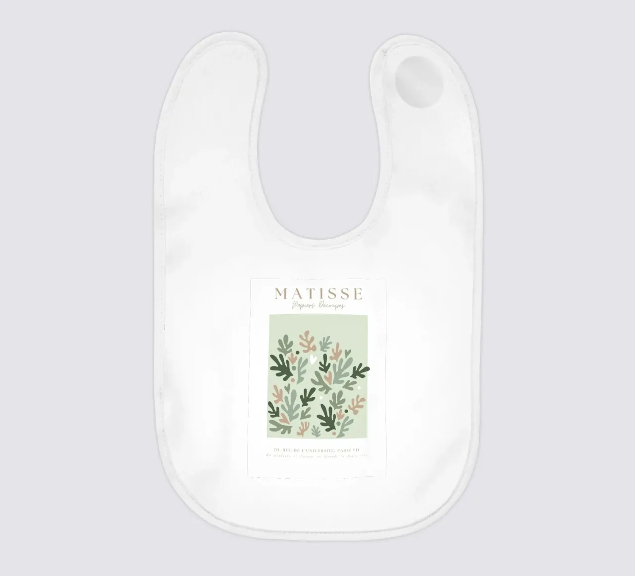 Henri Matisse Abstract Art,Matisse Cut Out Art,Sage Green Babylätzchen von pdigitalprints