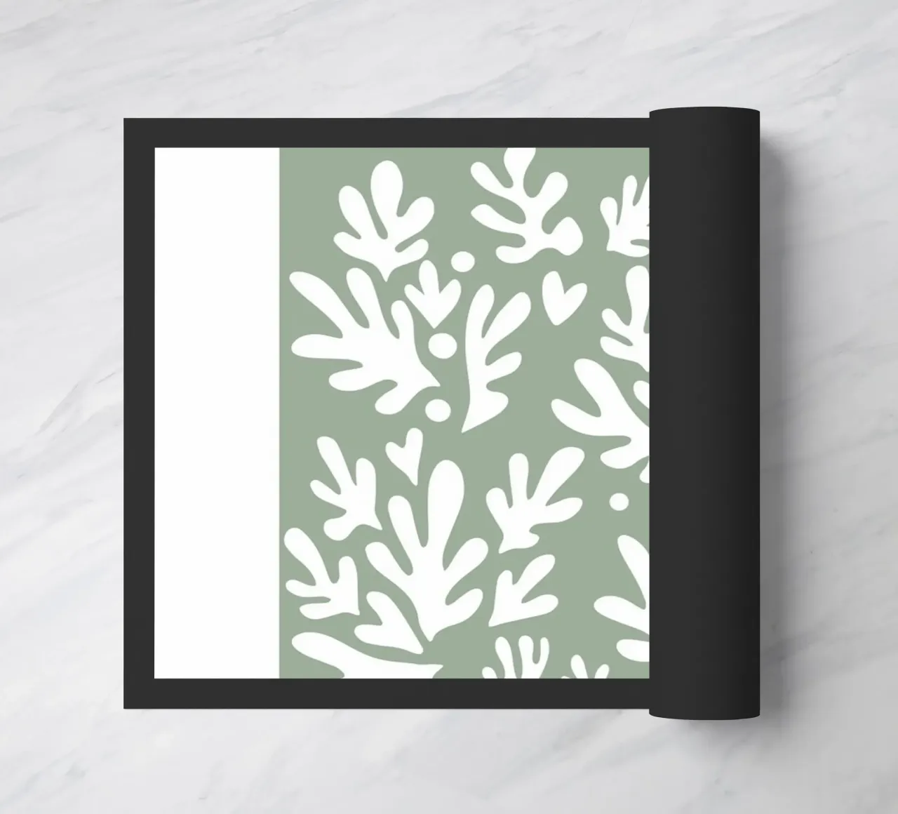 Henri Matisse Abstract Art,Matisse Cut Out Art,Sage Green paillasson de pdigitalprints