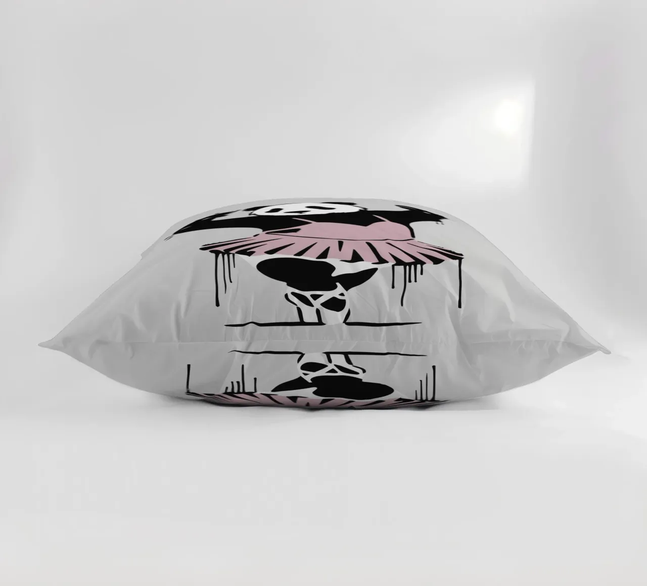 Dancing panda in ballet style - Creative elegance decorative cushion by namosh