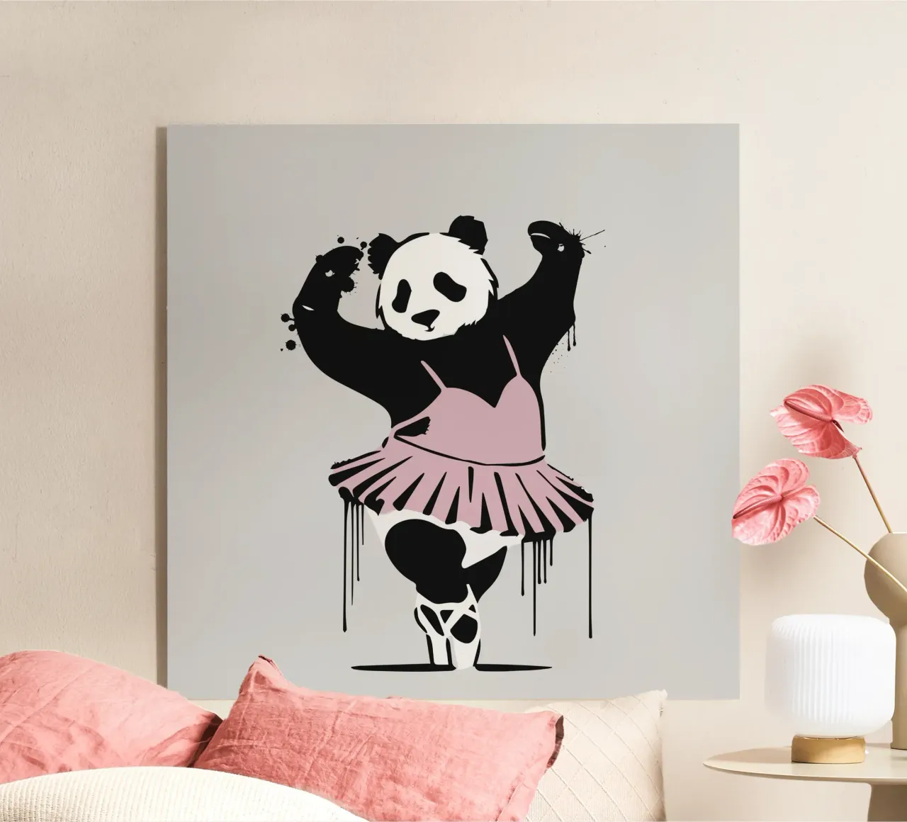 Dansende panda in balletstijl - Creatieve elegantie acryl van namosh