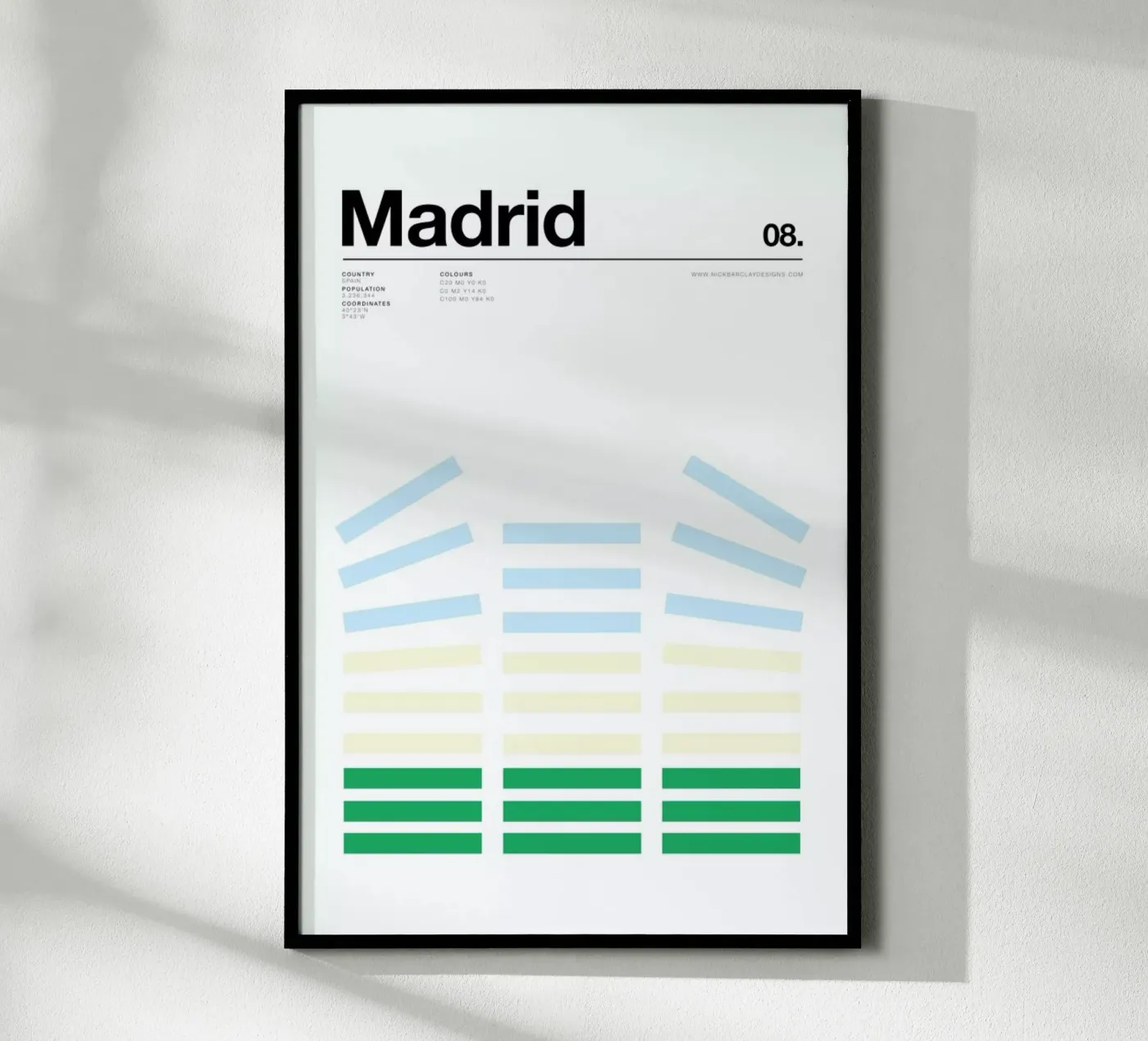 Madrid Poster von Nick Barclay