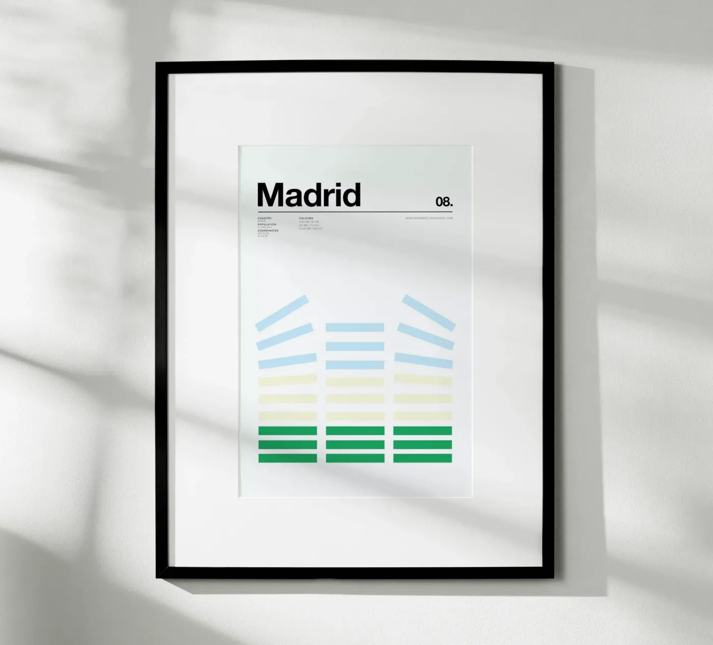 Madrid poster by Nick Barclay