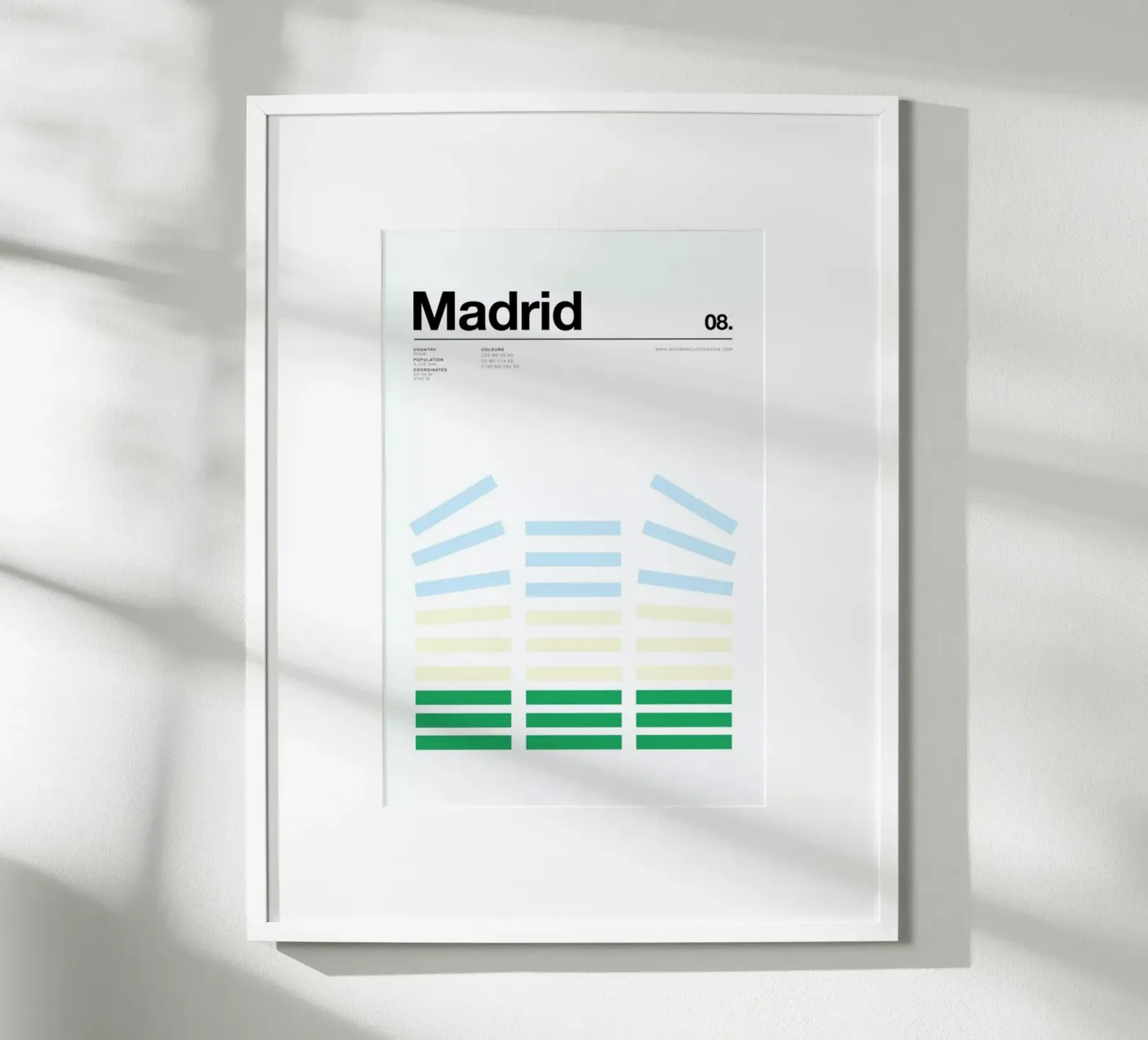 Madrid poster by Nick Barclay