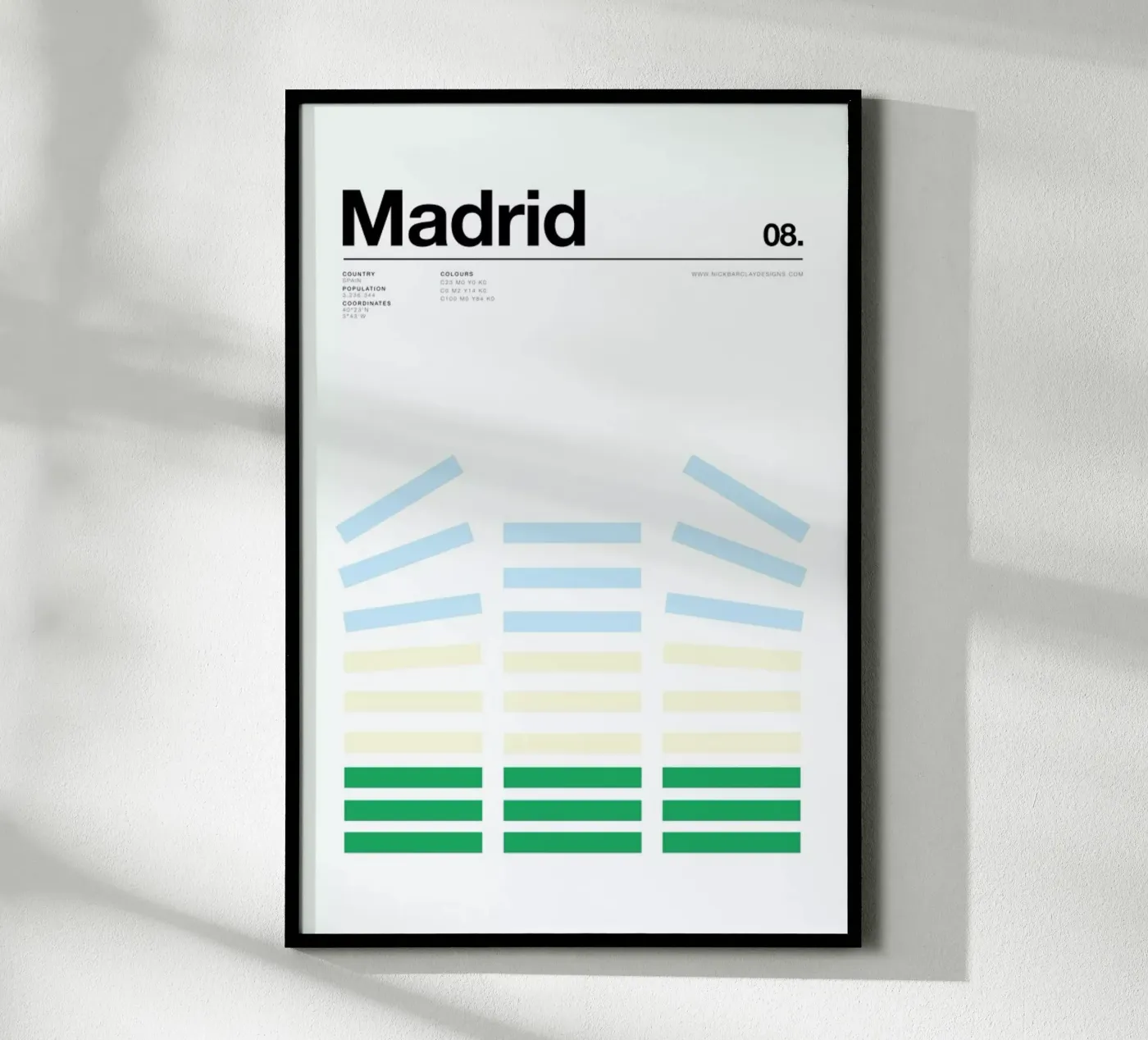 Madrid poster by Nick Barclay