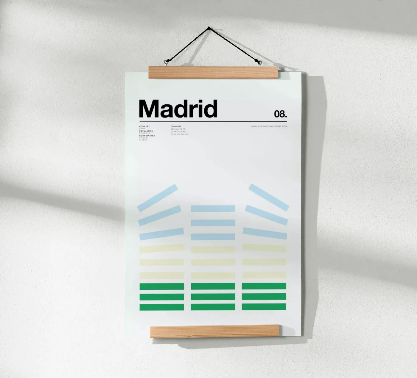 Madrid poster by Nick Barclay