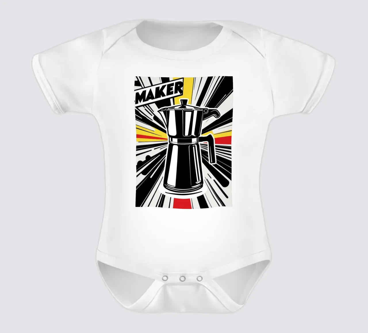 Caffè POP body neonato maniche corte da Rezh creations