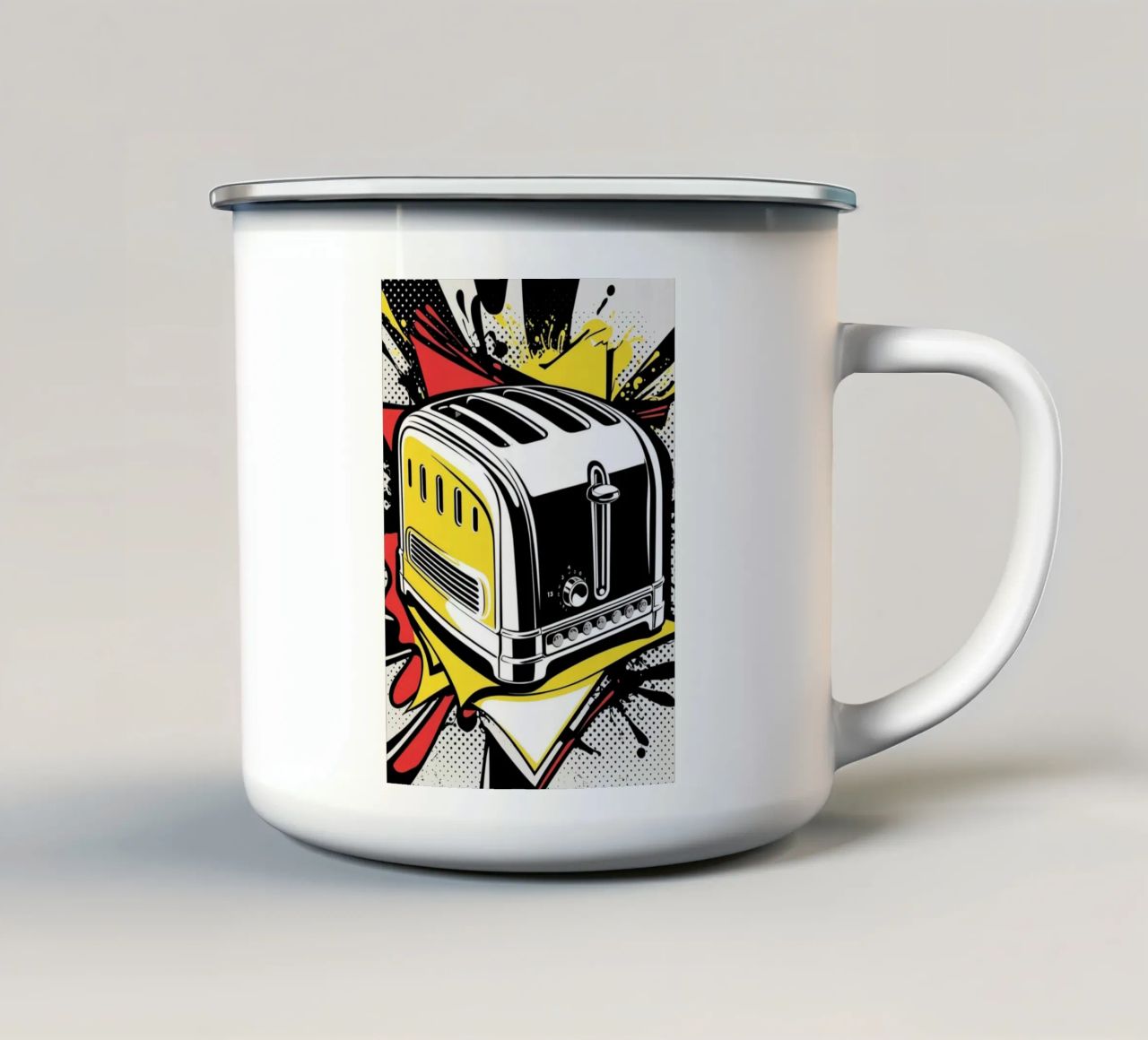Tostapane POP tazza in smalto da Rezh creations