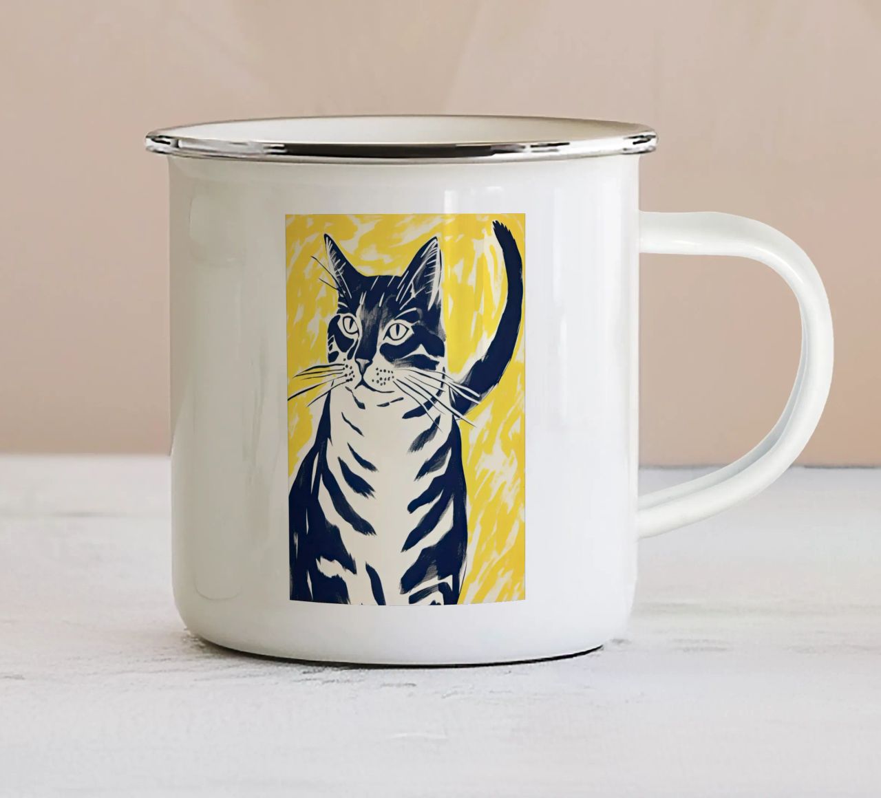 Zampe eleganti tazza in smalto da DaarbyN