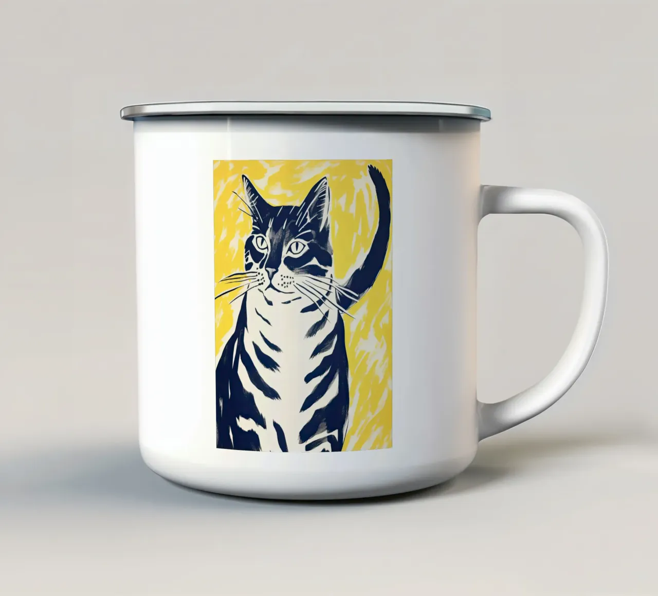 Patas elegantes taza de esmalte de DaarbyN
