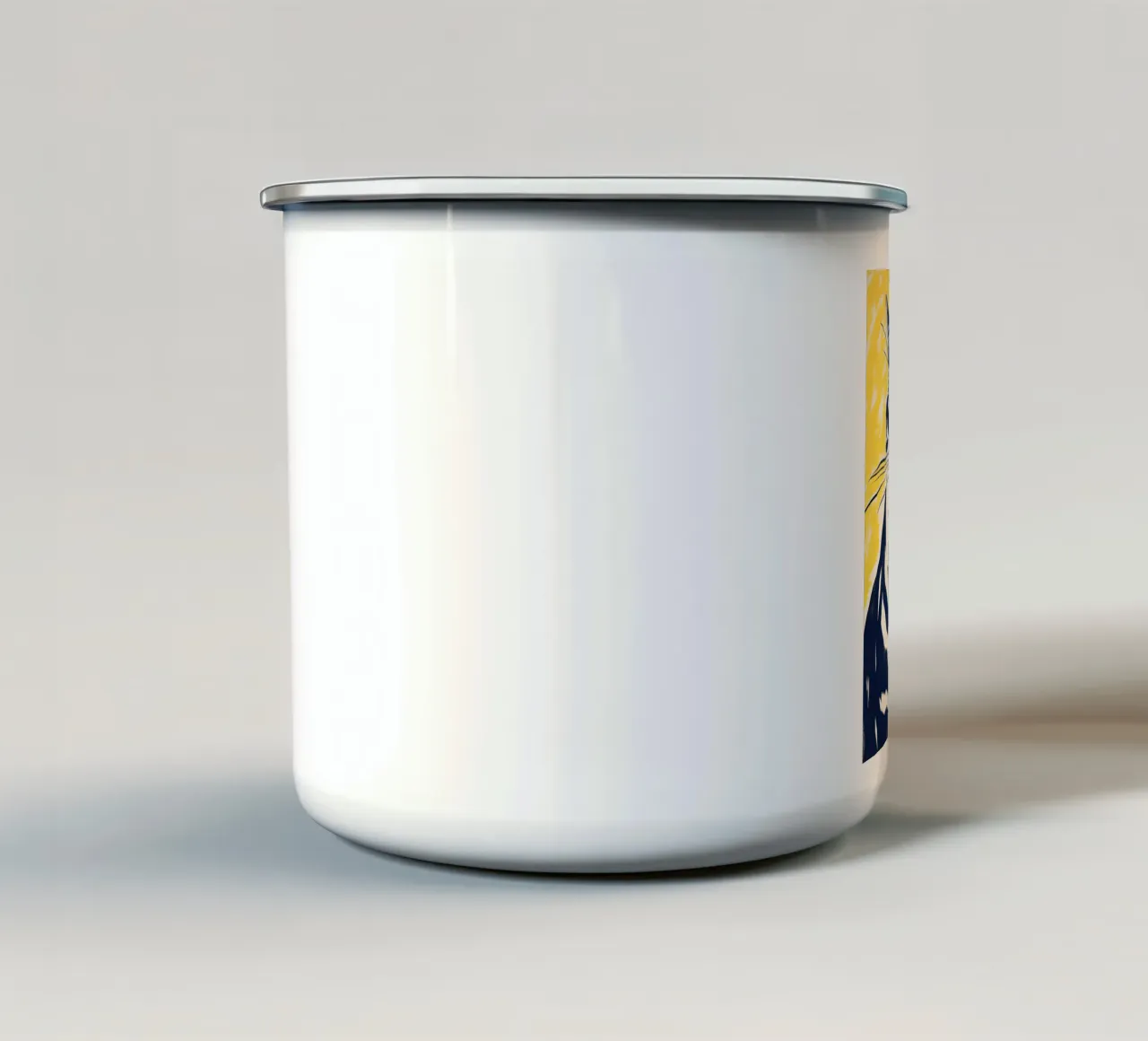 Patas elegantes taza de esmalte de DaarbyN