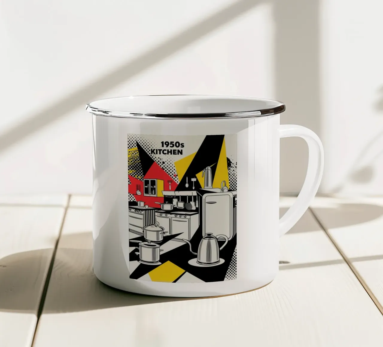 Cucina POP tazza in smalto da Rezh creations