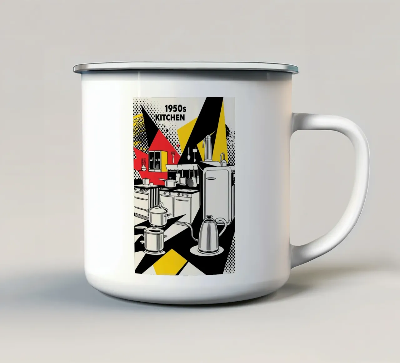 Cucina POP tazza in smalto da Rezh creations