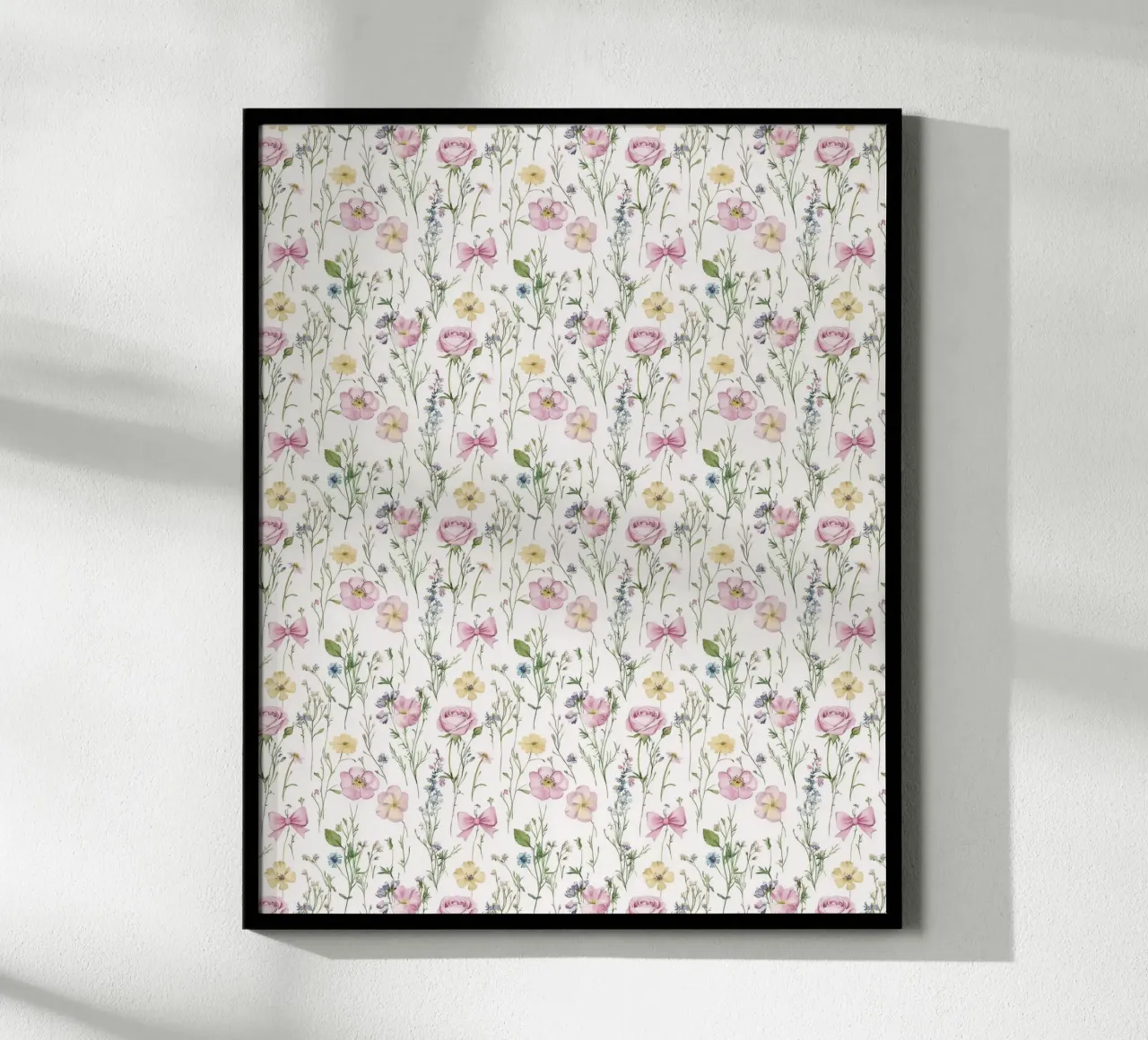 Fiore di primavera Rosa Archi Rose Vintage Botanico Boho Floreale poster con telaio in legno da Gentle Echoes Art