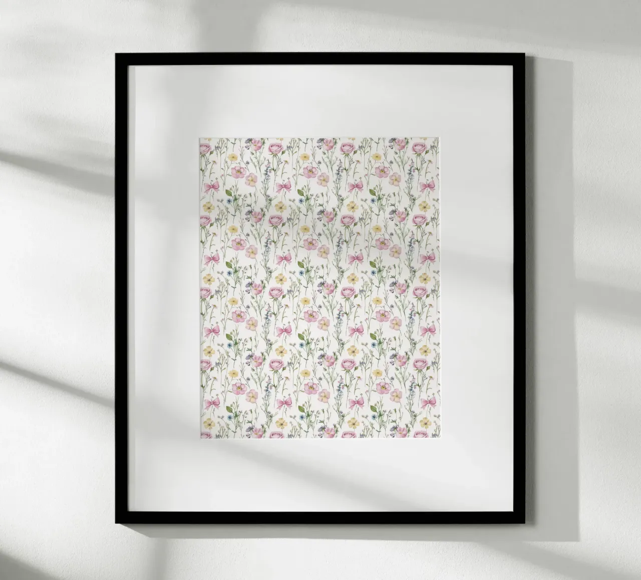 Fiore di primavera Rosa Archi Rose Vintage Botanico Boho Floreale poster con telaio in legno da Gentle Echoes Art