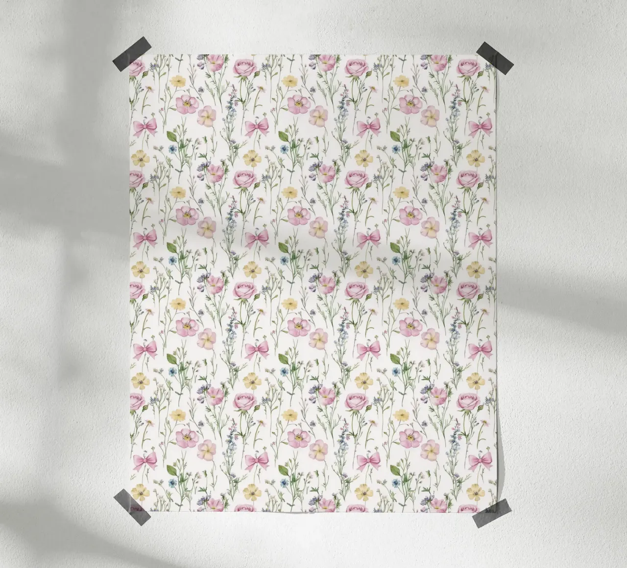 Fiore di primavera Rosa Archi Rose Vintage Botanico Boho Floreale poster con telaio in legno da Gentle Echoes Art