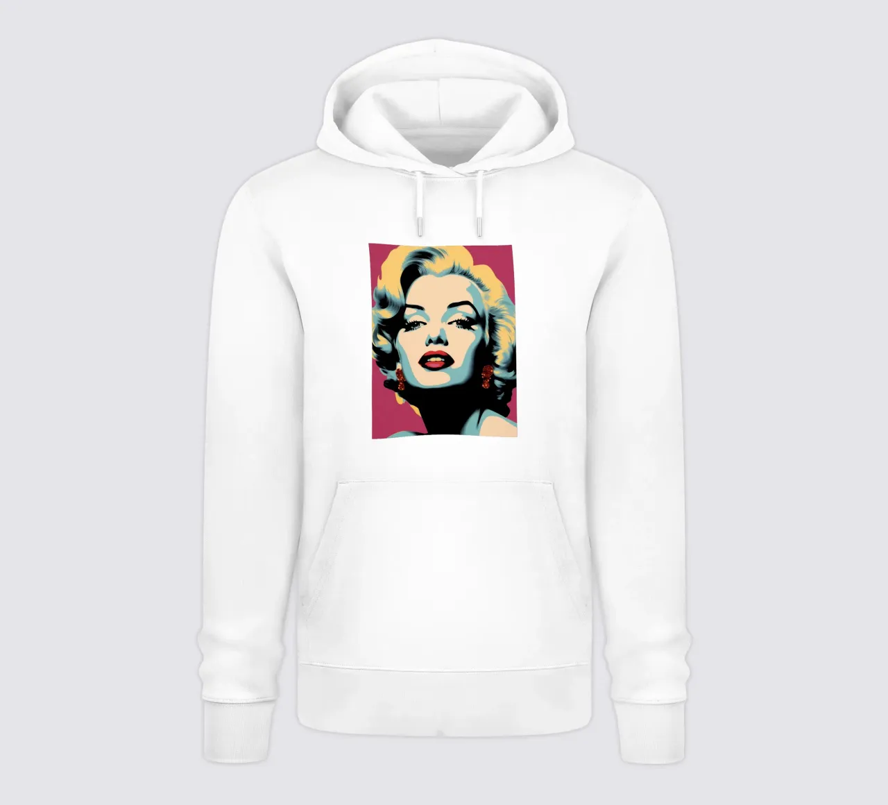 Ritratto pop art di Marilyn felpa con cappuccio da Autofocus