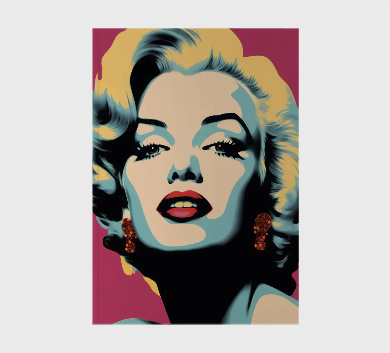 Marilyn Pop Art Portrait notebook by Autofocus