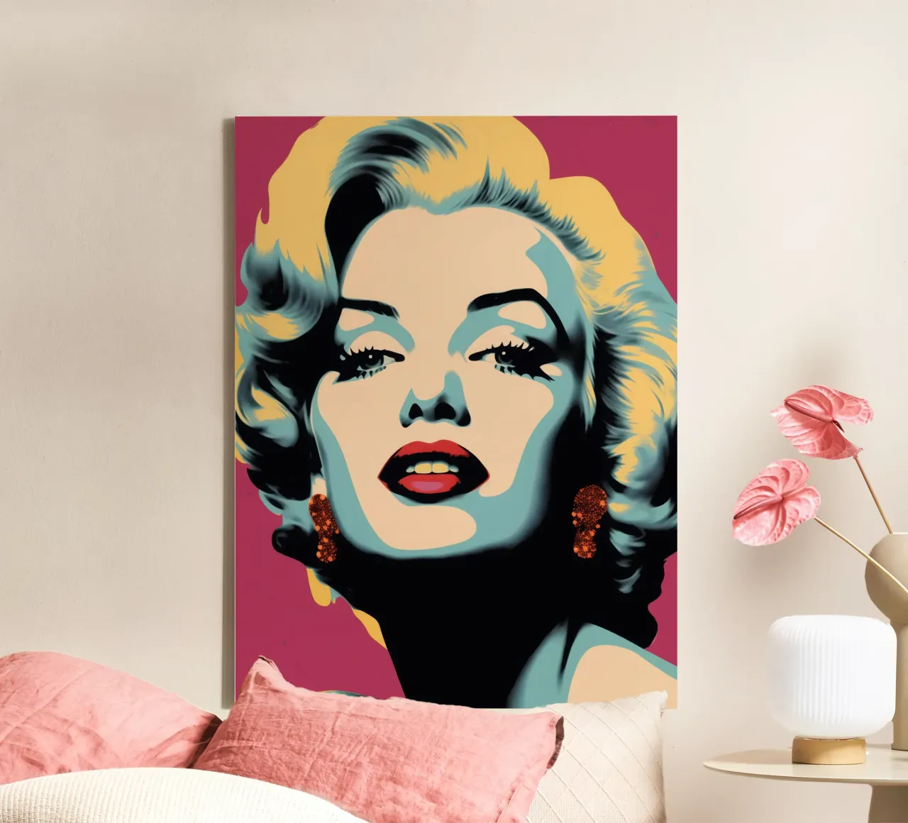 Marilyn Pop Art Portret canvas van Autofocus